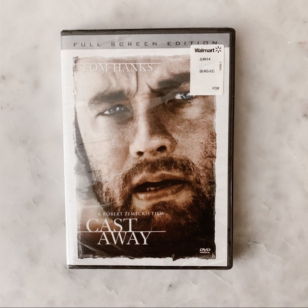 "Cast Away" 20th Century Fox DVD with Tom Hanks Adventure Move Night - Sealed